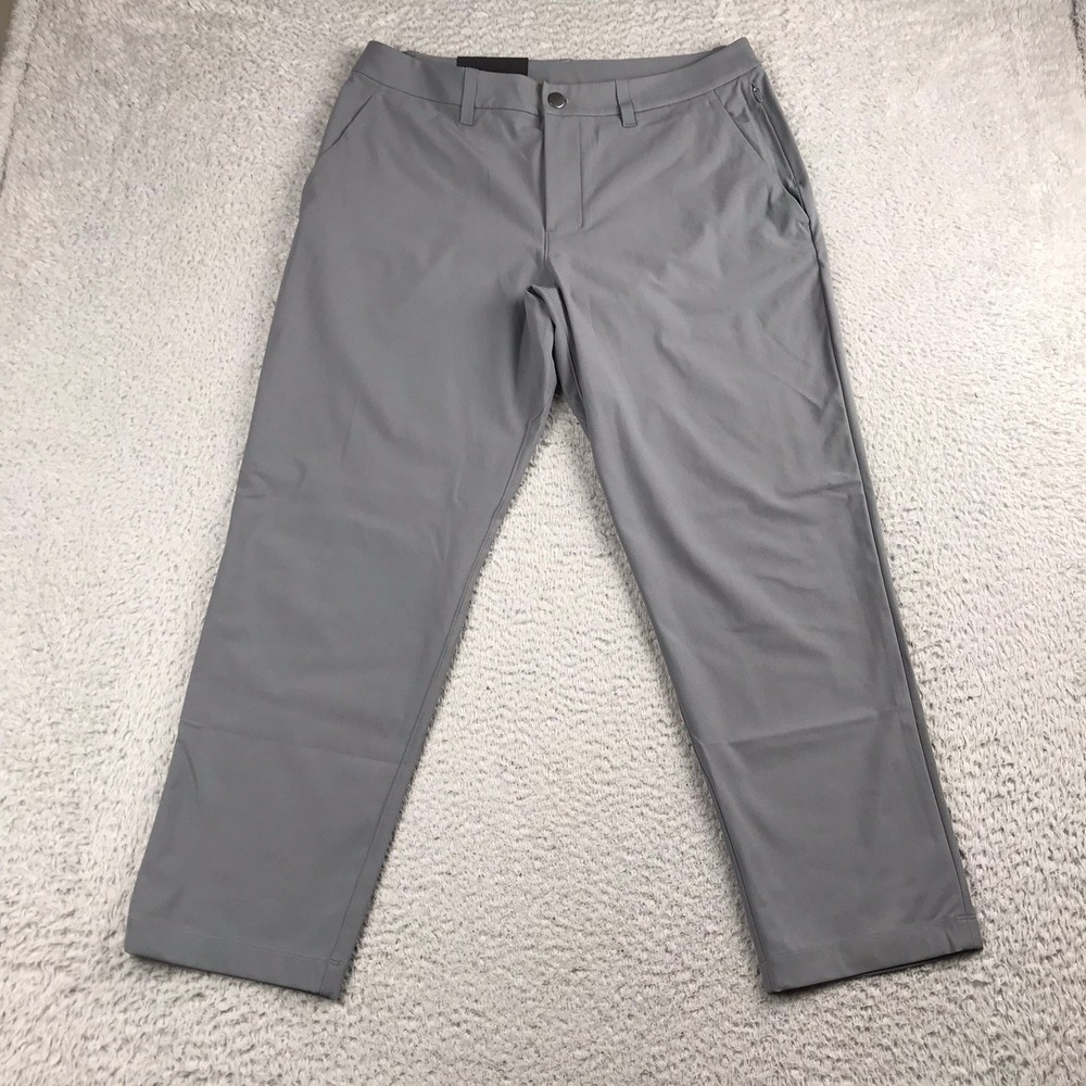 Lululemon ABC Classic Fit Trousers Mens 32 (34x26.5) Grey Technical Chino Pants